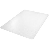 Deflecto 36 inch x 48 inch Clear Polycarbonate All Pile Carpet Rectangle Straight Edge Chair Mat
