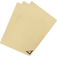 Deflecto 5" x 7" Gold Acrylic Craft Sheet / Write-On Sign - 6/Pack