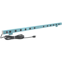 BenchPro 72 inch Light Blue 8-Outlet Mountable Power Strip A8-72