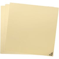 Deflecto 12" x 12" Gold Acrylic Craft Sheet / Write-On Sign - 3/Pack