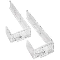 Deflecto Clear Plastic Partition Brackets