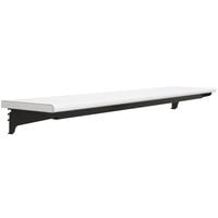 BenchPro 15 inch x 48 inch Black Adjustable Height Formica Laminate Top Shelf TS1548