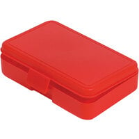 Deflecto 5 1/2" x 8" x 2" Red Antimicrobial Kids Pencil Box