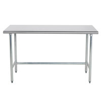 Advance Tabco TGLG-305 30" x 60" 14 Gauge Open Base Stainless Steel Commercial Work Table
