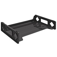 Deflecto Sustainable Office 9 inch x 16 1/8 inch x 2 3/4 inch Black Stackable Legal Size Desk Tray