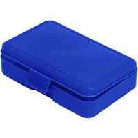 Deflecto 5 1/2" x 8" x 2" Blue Antimicrobial Kids Pencil Box
