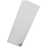 Deflecto 12" x 4" Silver Acrylic Craft Sheet / Write-On Sign - 6/Pack