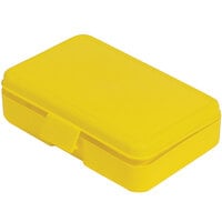 Deflecto 5 1/2" x 8" x 2" Yellow Antimicrobial Kids Pencil Box