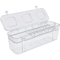 Deflecto 13 1/8" x 4 1/4" x 4 7/16" Caddy Container with Storage Tray