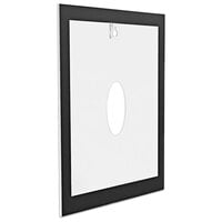 Deflecto Superior Image 8 1/2 inch x 11 inch Portrait Wall Mount Sign Holder with Black Border 68775