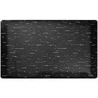 Deflecto 24 inch x 36 inch Black Marble Rectangle Anti-Fatigue Standing Mat