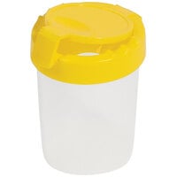 Deflecto 3 15/16" Yellow Antimicrobial Kids No Spill Paint Cup