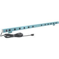 BenchPro 36 inch Light Blue 8-Outlet Mountable Power Strip A8-36