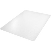 Deflecto 46 inch x 60 inch Clear Polycarbonate All Pile Carpet Rectangle Straight Edge Chair Mat