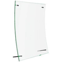 Deflecto Superior Image 8 1/2" x 11" Beveled Edge Acrylic Sign Holder with Green Tinted Edges 799783