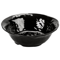 GET ML-133-BK New Yorker 4.25 qt. Black Round Catering Bowl - 14"