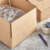 Lavex Packaging 10 inch x 10 inch x 8 inch Kraft Corrugated RSC Shipping Box - 25/Bundle
