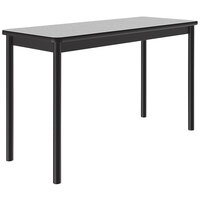 Correll 24 inch x 72 inch Gray Granite Thermal-Fused Laminate Top Lab Table - 36 inch Height