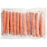Nathan's Famous 6 inch 10/1 Beef Franks - 100/Case