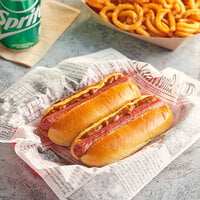 Nathan's Famous 6 3/4 inch 7/1 Beef Franks - 70/Case