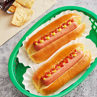 Nathan's Famous 5 1/2 inch 10/1 Beef Franks - 100/Case