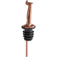 Acopa Copper Tapered Liquor Pourer with Flip Cap - 12/Pack