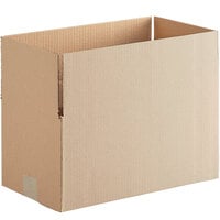 Lavex Industrial 12 inch x 8 inch x 4 inch Kraft Corrugated RSC Shipping Box - 25/Bundle