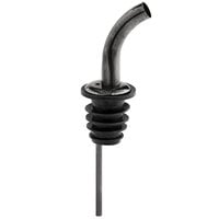 Acopa Black Angled Liquor Speed Pourer - 12/Pack