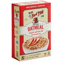 Bob's Red Mill Apple Cinnamon Gluten-Free Single Serving Oatmeal Packet - 32/Case