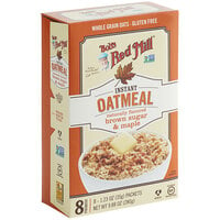 Bob's Red Mill Maple Brown Sugar Gluten-Free Single Serving Oatmeal Packet - 32/Case