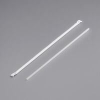Choice 12 inch Jumbo Clear Wrapped Straw - 2000/Case