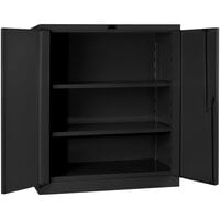 Hallowell DuraTough 21" x 36" x 42" Gray Heavy-Duty 2-Shelf Storage Cabinet HW6SC6142-2CL