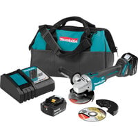 Makita XAG04T 18V LXT Lithium Ion Cordless 4 1/2 inch - 5 inch Cut-Off / Angle Grinder Kit 5.0 Ah