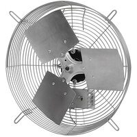TPI 20 inch 2-Speed Wall-Mounted Direct Drive Exhaust Fan CE20D - 2925 CFM, 1140 RPM, 120V, 1 Phase