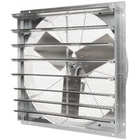 TPI 18 inch 3-Speed Shutter-Mounted Direct Drive Exhaust Fan CE18DS - 2300 CFM, 1660 RPM, 120V, 1 Phase