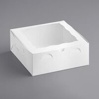 White Window Cake / Bakery Box 10 inch x 10 inch x 4 inch - 100/Bundle