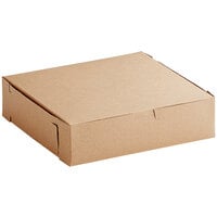 9 inch x 9 inch x 2 1/2 inch Kraft Bakery Box - 250/Bundle