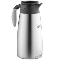Curtis 64 oz. Stainless Steel Coffee Server with Liner and Brew Thru Lid TLXP1901S000