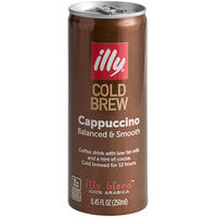 illy Cold Brew Latte Cappuccino 8.45 fl. oz. - 12/Case