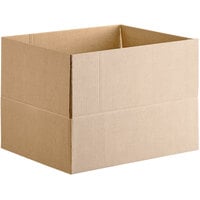 Lavex Packaging 14 inch x 12 inch x 6 inch Kraft Corrugated RSC Shipping Box - 25/Bundle