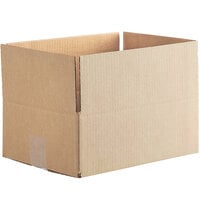 Lavex Packaging 13 inch x 10 inch x 4 inch Kraft Corrugated RSC Shipping Box - 25/Bundle