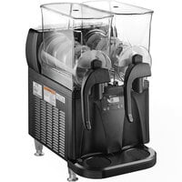 Bunn 58000.0012 Ultra NX Black Double 3 Gallon Slushy Machine with Flat Lids - 120V