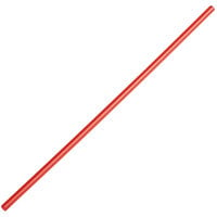 Choice 7 7/8 inch Red Unwrapped Collins Straw - 5000/Case