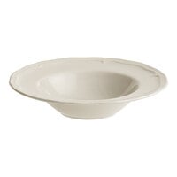Acopa Condesa 11 oz. Warm Gray Scalloped Wide Rim Porcelain Bowl - 12/Case