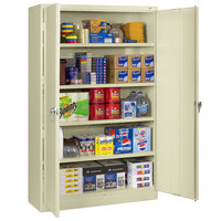 Tennsco 18" x 48" x 78" Putty Jumbo Storage Cabinet with Solid Doors - Assembled J1878SU-CPY