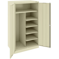 Tennsco 24" x 36" x 72" Putty Standard Combination Cabinet with Solid Doors - Assembled 7220-CPY