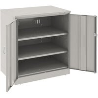 Tennsco 24" x 36" x 42" Light Gray Deluxe Storage Cabinet