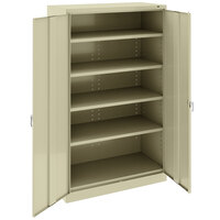 Tennsco 24" x 48" x 78" Putty Jumbo Storage Cabinet with Solid Doors - Assembled J2478SU-CPY