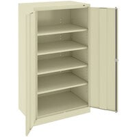 Tennsco 24" x 36" x 72" Putty Standard Storage Cabinet with Solid Doors - Assembled 7224-CPY