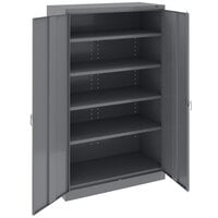 Tennsco 24 inch x 48 inch x 78 inch Dark Gray Jumbo Storage Cabinet with Solid Doors - Unassembled J2478A-N-MGY